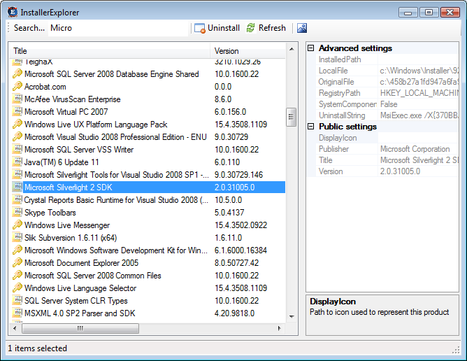 Screenshot for InstallerExplorer 1.0